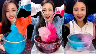 MUKBANG THE FROZEN COLOR ICE EATING SOUNDS