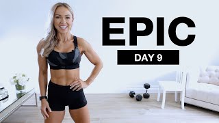 Day 9 Of Epic Full Body Workout With Dumbbells 1 Hour No Repeat