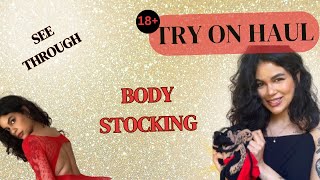 4K TRANSPARENT TRY ON HAUL | See Through Bodystocking with Jade Agnello