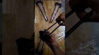 Phụ Kiện Chân Bàn Gập Bộ 4 Chiếc Sơn Tĩnh Điện Đen