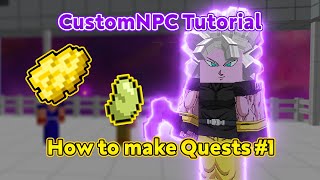 How To Make A Dragon Ball Mission In Minecraft Dragon Block C Customnpc Part 1