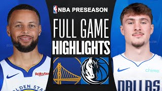 Warriors Vs Mavericks Full Game Highlights October 14, 2025 Nba Preseason Highlights Today 2K26