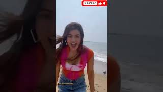 Rashmika Mandanna Beach Walk. Rashmika Mandanna Dance.