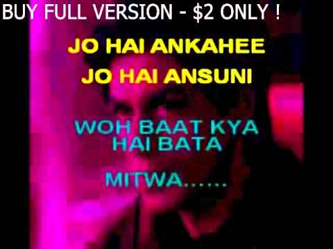 Mitwa -Kabhi Alvida Na Kehna - Karaoke with lyrics.flv