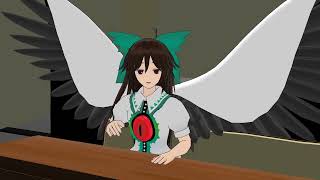 Okuu Shows Us How The Proton Accelerator Works Touhou Mmd