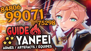 Guide Complet Yanfei 2022 Artéfacts, Teams & Armes F2Pp2W Genshin Impact