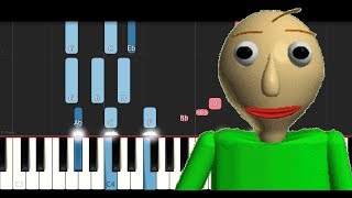 Baldis Basics - Basics In Behaviour - The Living Tombstone Medium Piano Tutorial