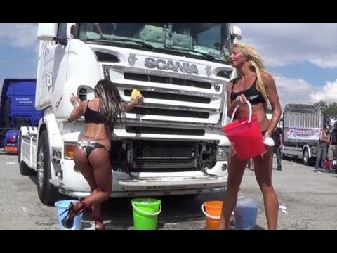 Naked girls on semi trucks