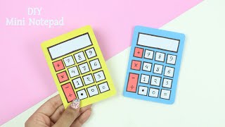 DIY Cute Calculator Notebook | Back to School Paper Crafts | DIY Mini Notepad | 