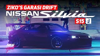 Ziko Garasi Drift Nissan Silvia S15 Rocket Bunny Need For Speed Heat Customization