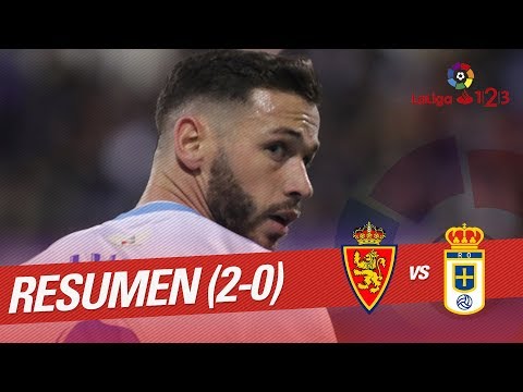 Resumen de Real Zaragoza vs Real Oviedo (2-0)