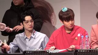 180207 롯데리아 팬싸 박지훈, 라이관린 (라지) 잔망