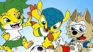 Zakumi Fuleco Zabivaka Tribute World Cup Mascots