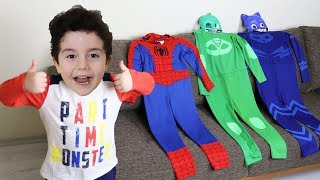 Süper Çocuk Yusuf Dayısını Kurtardı | Kids Pretend Play with Super Hero Costumes
