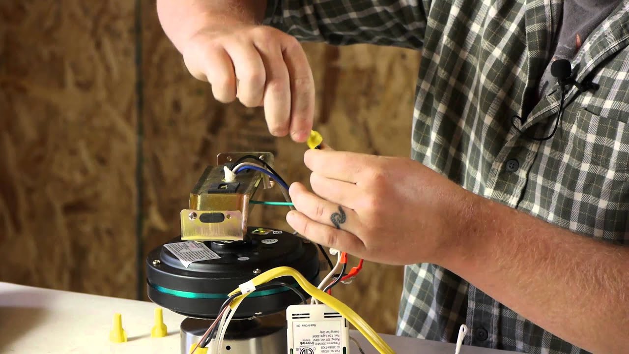 How to Wire a Ceiling Fan With a Remote to a Wall Switch : Ceiling Fans