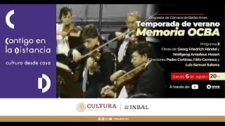 Temporada de verano Memoria OCBA | Programa 3: Obras de Häendel y Mozart / INBAL