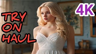 4K Sheer Transparent Try On Haul See-Through Outfits Try On Haul Try On Lingerie Haul