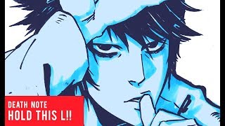 Drawing L From Death Note In My Style