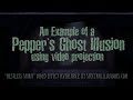 An Example of the Peppers Ghost Illusion using Video Projection