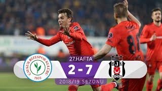 Çaykur Rizespor (2-7) Beşiktaş | 27. Hafta - 2018/19