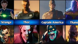 Marvel Zombies Before And After Transformation