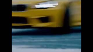 BMW m6 karlı havada drift