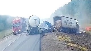 EXTREME TRUCK DRIVING FAILS! Stupid Drivers On Road JULY 2017