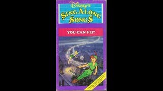 Disneys Sing Along Songs You Can Fly 1988 Vhs Opening Previews Featuring Peter Pan