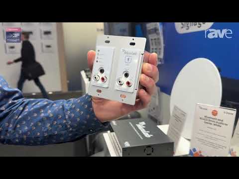 ISE 2025: MuxLab Features Bluetooth and RCA/3.5mm Audio to Dante Wallplate