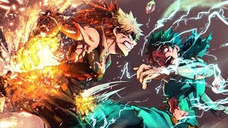 Boku no hero academia-midoriya vs bakugou
