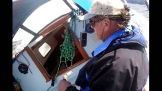 Alberg 30 racing to Secret Cove