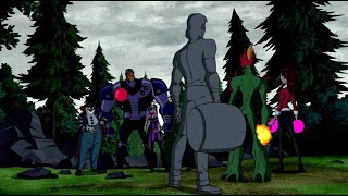 Ben, Gwen Kevin Vs Charmcaster, Vulk, Zombozo Ben 10 Ultimate Alien Hd