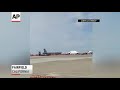 Raw: Investigators Probe Calif. Air Show Crash