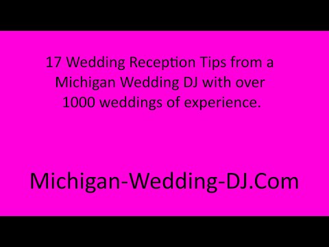 Best Wedding Reception Tips