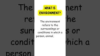 What Is Environment? Definition Of Environment