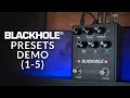 Eventide Blackhole Reverb Pedal - Presets 1-5 Demo (Guitar)