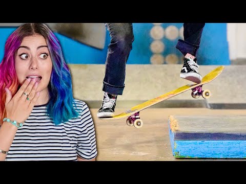 JENISE SPITERI LEARNS HOW TO OLLIE UP A CURB!