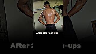 After 200 Pushups Insane Result