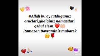 WhatsApp statusları ♥️ Ramazan bayramına aid statuslar 🙏🤲 #Status #Soundsapp✨