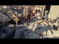 Amateur video shows aftermath of US-led airstrikes in Syria