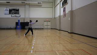 Baseball Wall Drill (far)