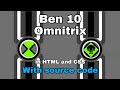 Ben 10 Omnitrix in HTML and CSS. Making with SEVEN.programmer