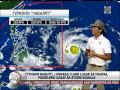 'Hagupit' malaki ang posibilidad na tumama sa lupa