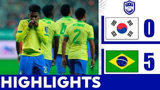 Coreia Do Sul X Brasil 0-5 Melhores Momentos Jogos Amistosos Internacionais 2025