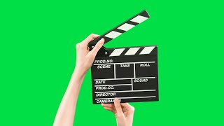 Movie Slate Clapper Bored Green Screen After Effects No Text Free To Use