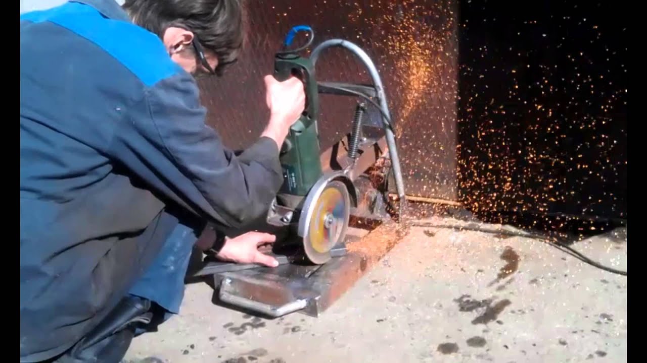 Отрезной станок самодельный из ушм Отрезной станок самодельный из ушм