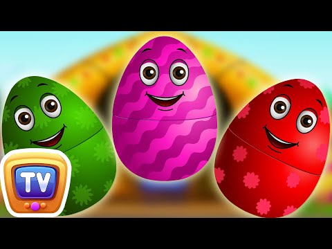 Watching video Surprise Eggs Nursery Rhymes | Old MacDonald Had A Farm | Learn Colours & Farm Animals | ChuChu TV