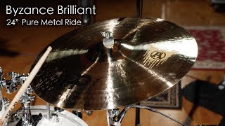 Meinl Cymbals B24PMR-B Byzance 24" Brilliant Pure Metal Ride Cymbal