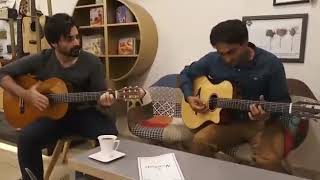 Hamza Ali Abbasi jamming with Fahad Urooj.. #hamzaaliabbasi #guitar #hamzaabbasi