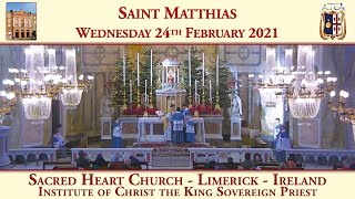 Wednesday 24th February 2021: Saint Matthias